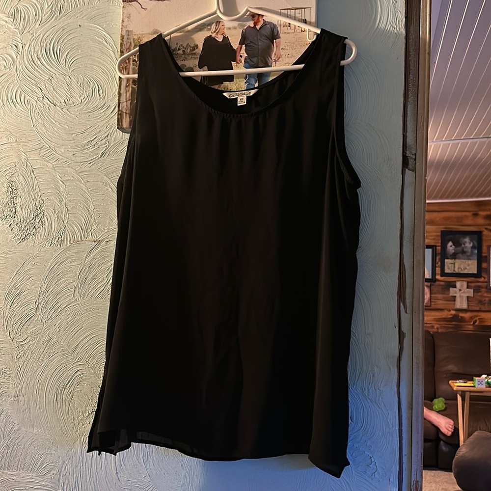 Black tank top